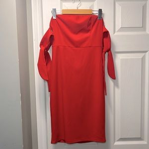 Forever 21 Strapless Red Dress
